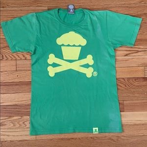 Johnny Cupcakes Green/Yellow Logo T-Shirt